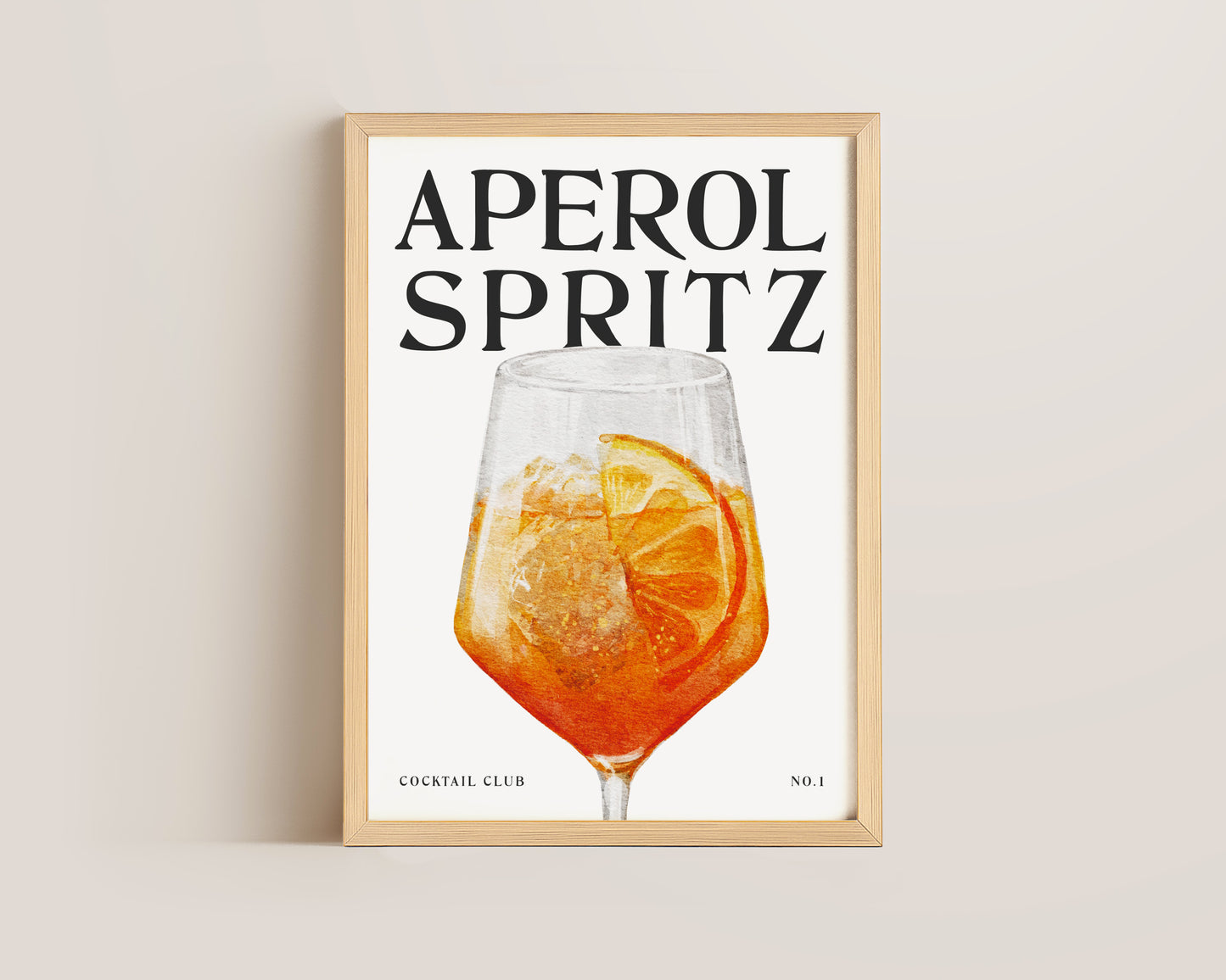 Aperol Spritz Cocktail Print