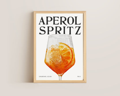 Aperol Spritz Cocktail Print