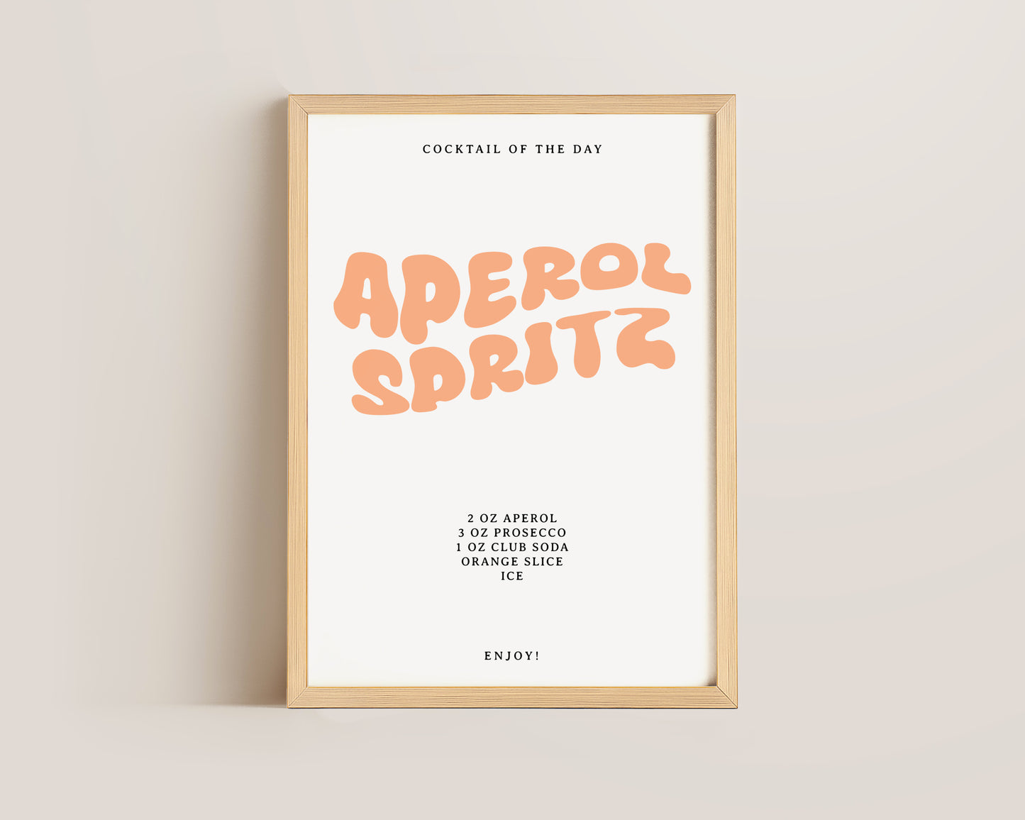 Aperol Spritz Recipe Print