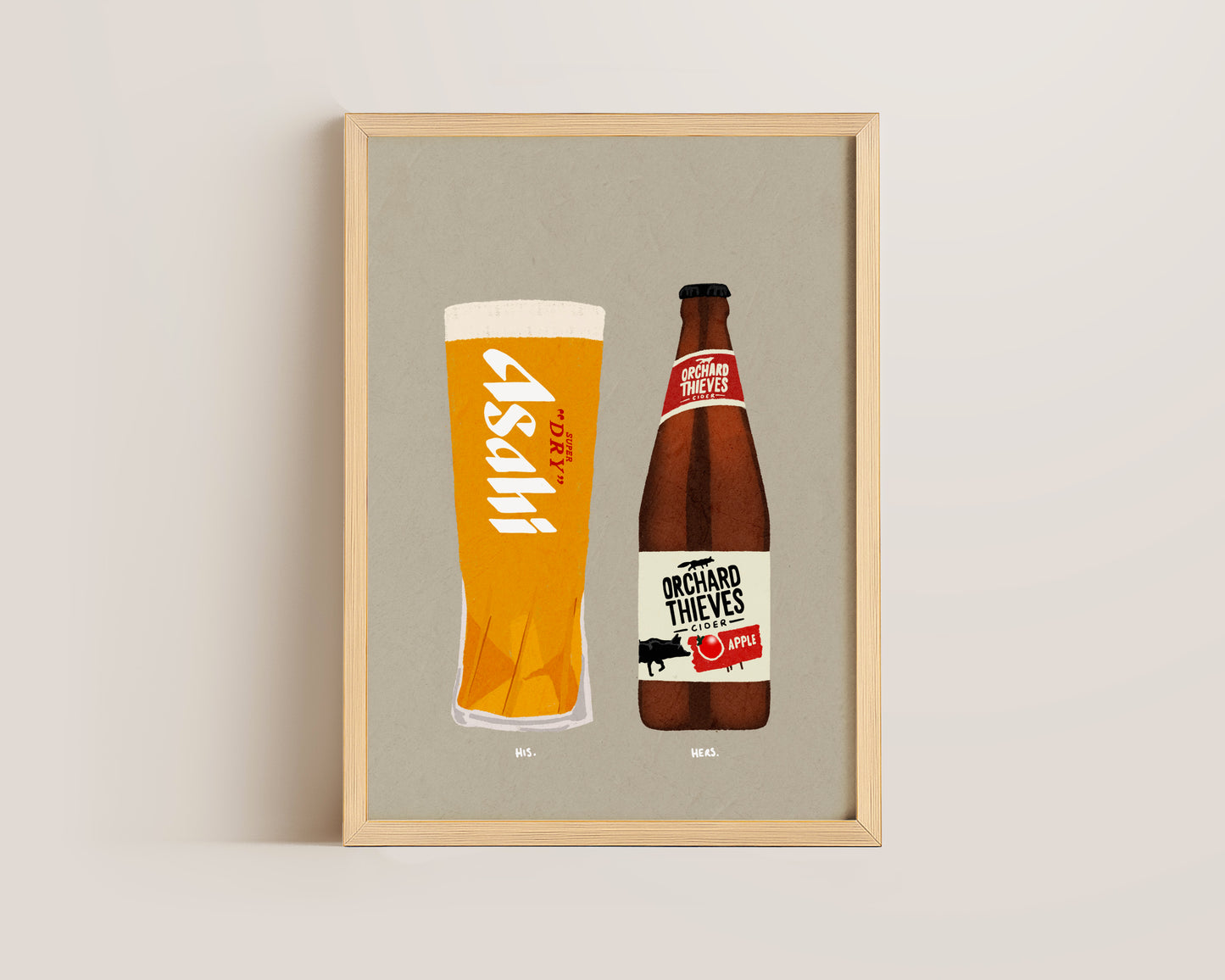 Asahi & Orchard Thieves Print