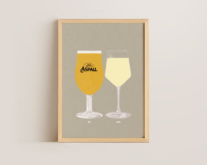 Aspall & White Wine Print