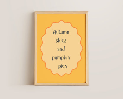 Autumn Skies Print