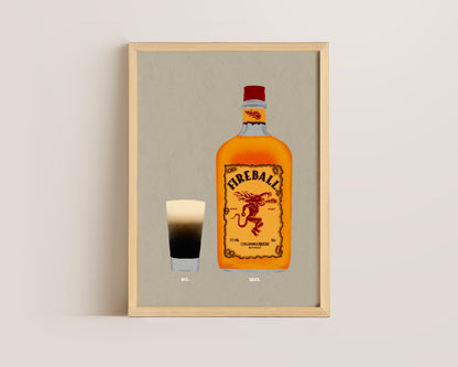 Baby Guinness & Fireball Print