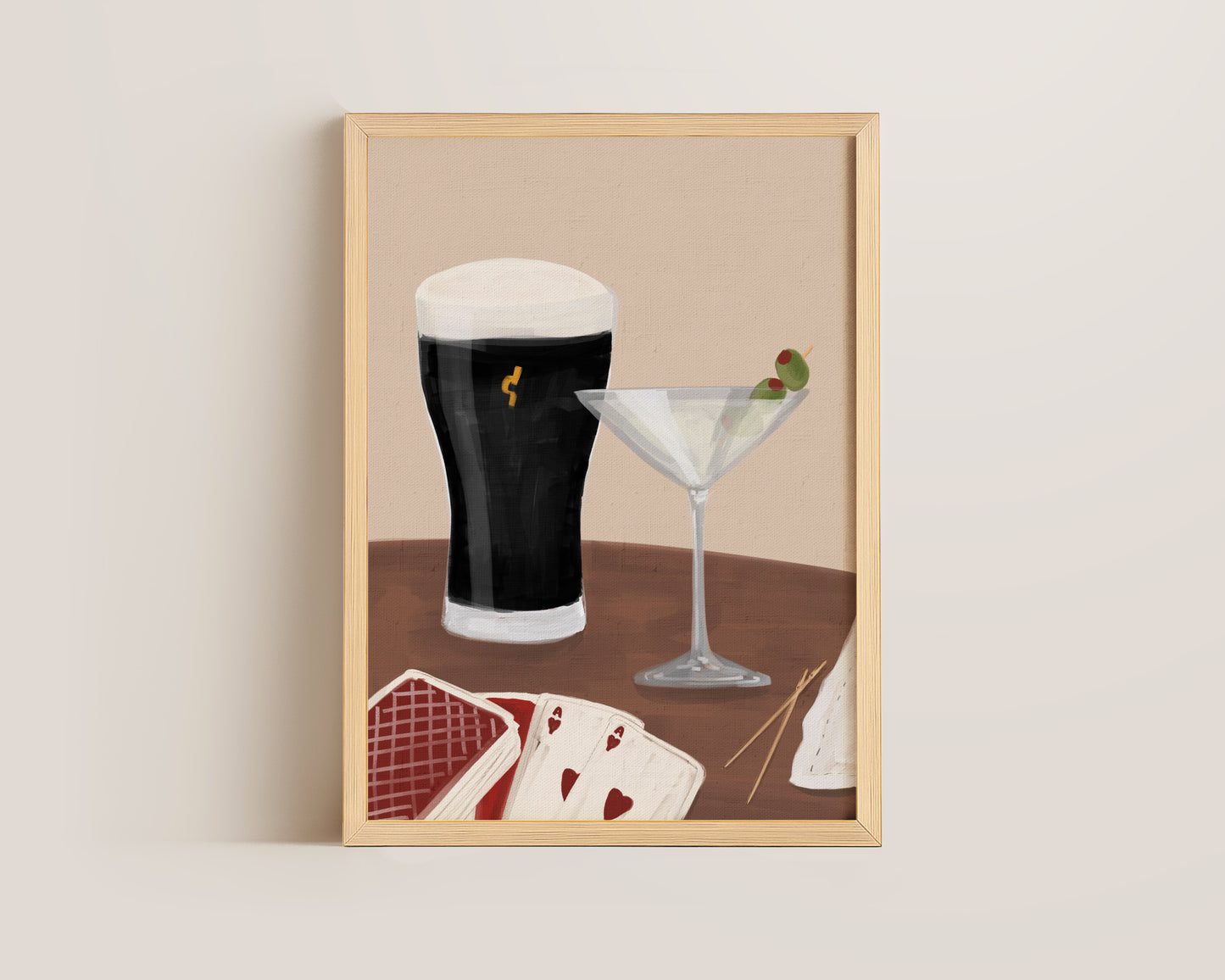 Black Stout & Dirty Martini Date Night Print