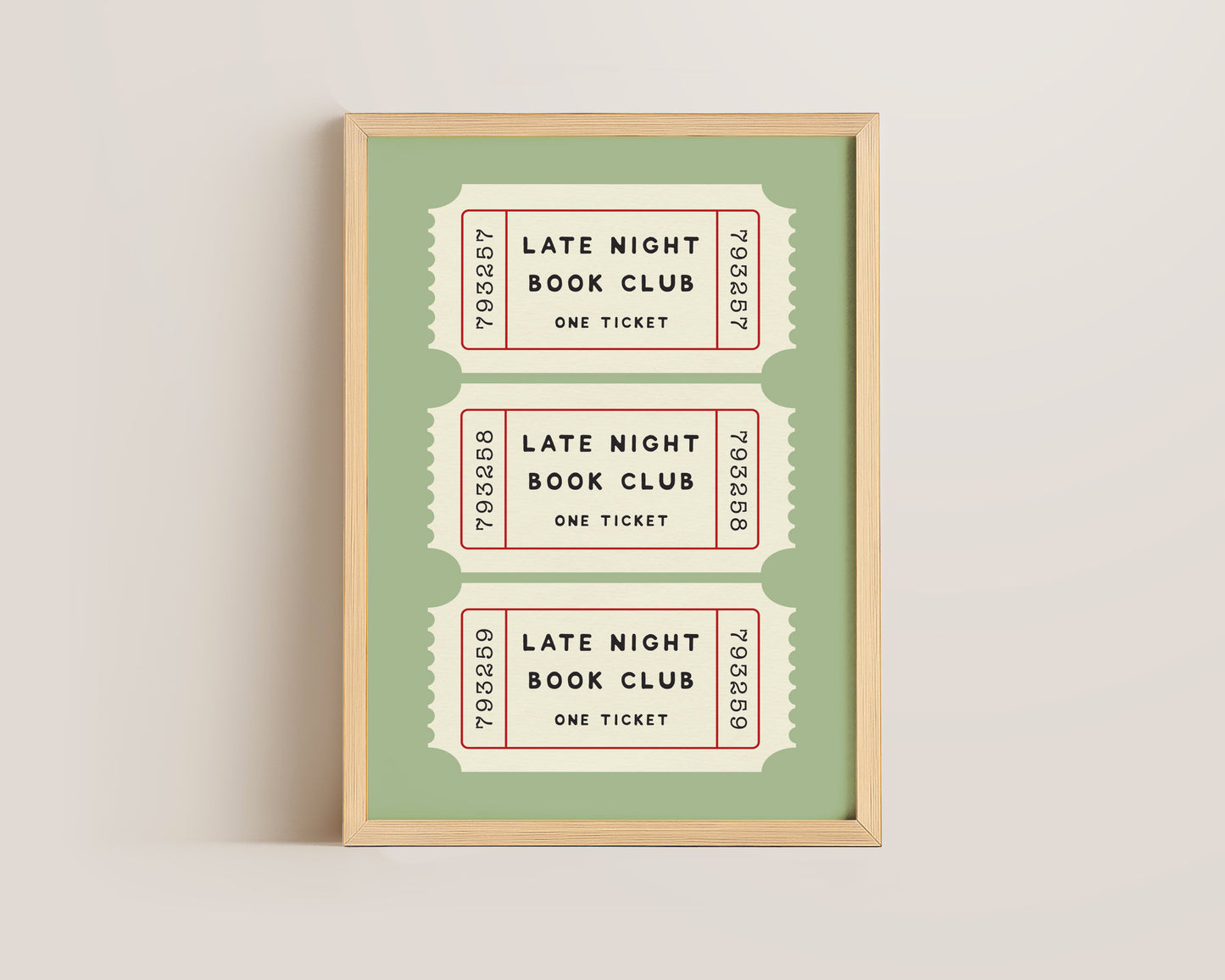 Late Night Book Club Print