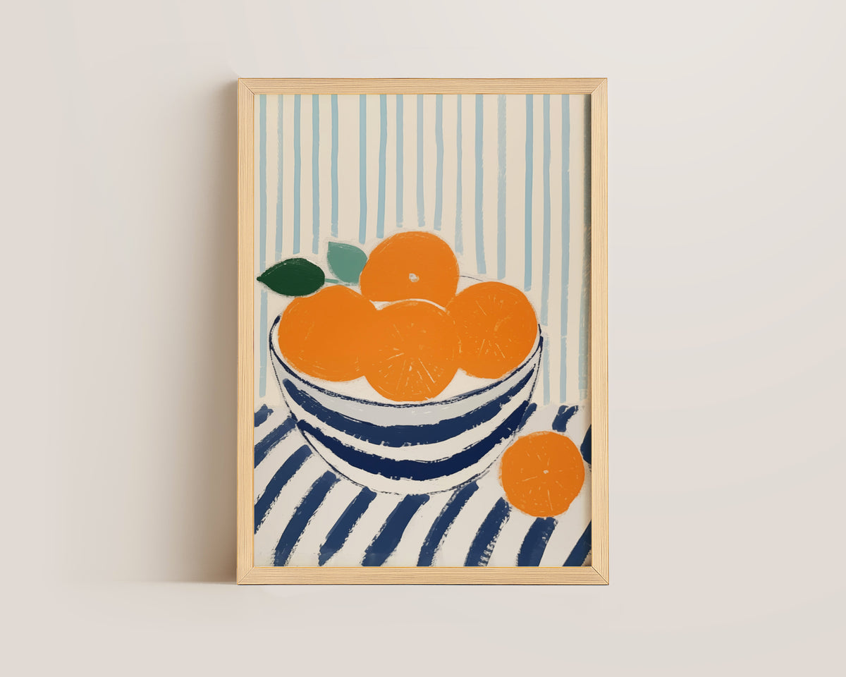 Bowl Of Oranges Print