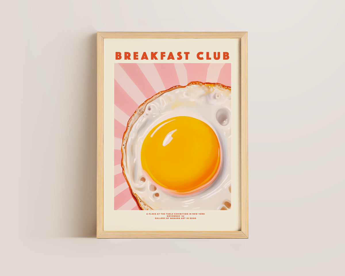 Breakfast Club Egg Print