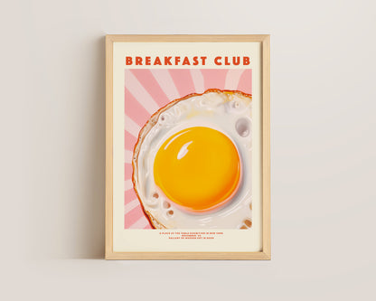 Breakfast Club Egg Print
