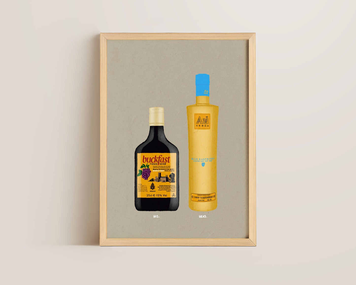 Buckfast & AU Blue Raspberry Print