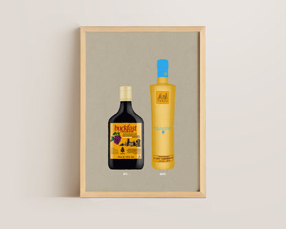 Buckfast & AU Blue Raspberry Print