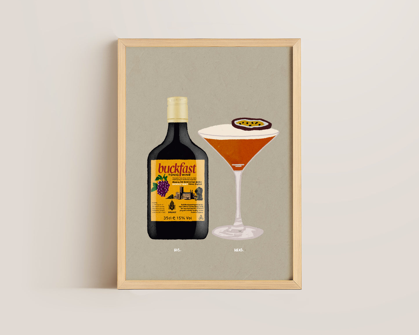 Buckfast & Pornstar Martini Print