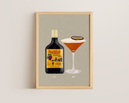Buckfast & Pornstar Martini Print