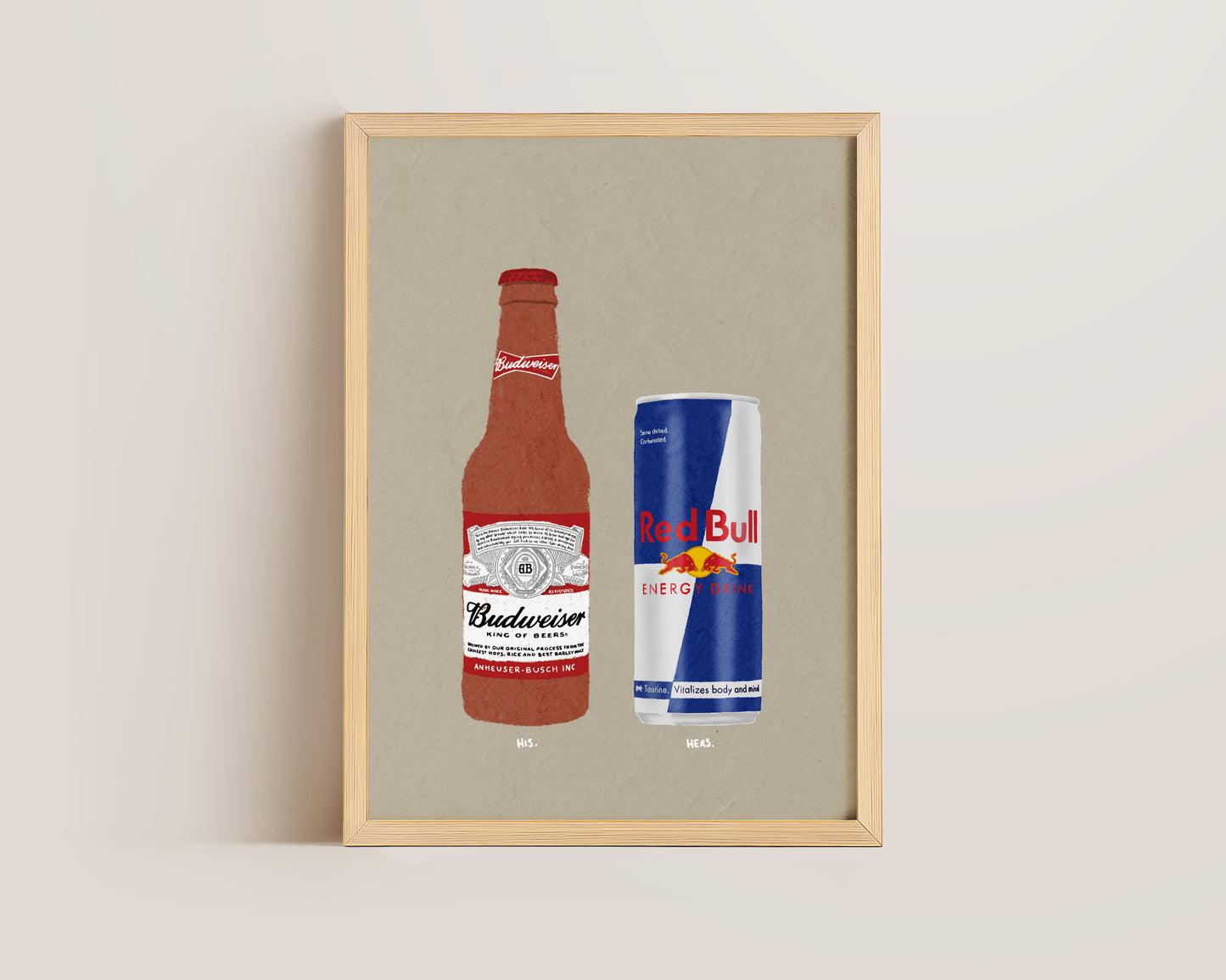Budweiser & Red Bull Print