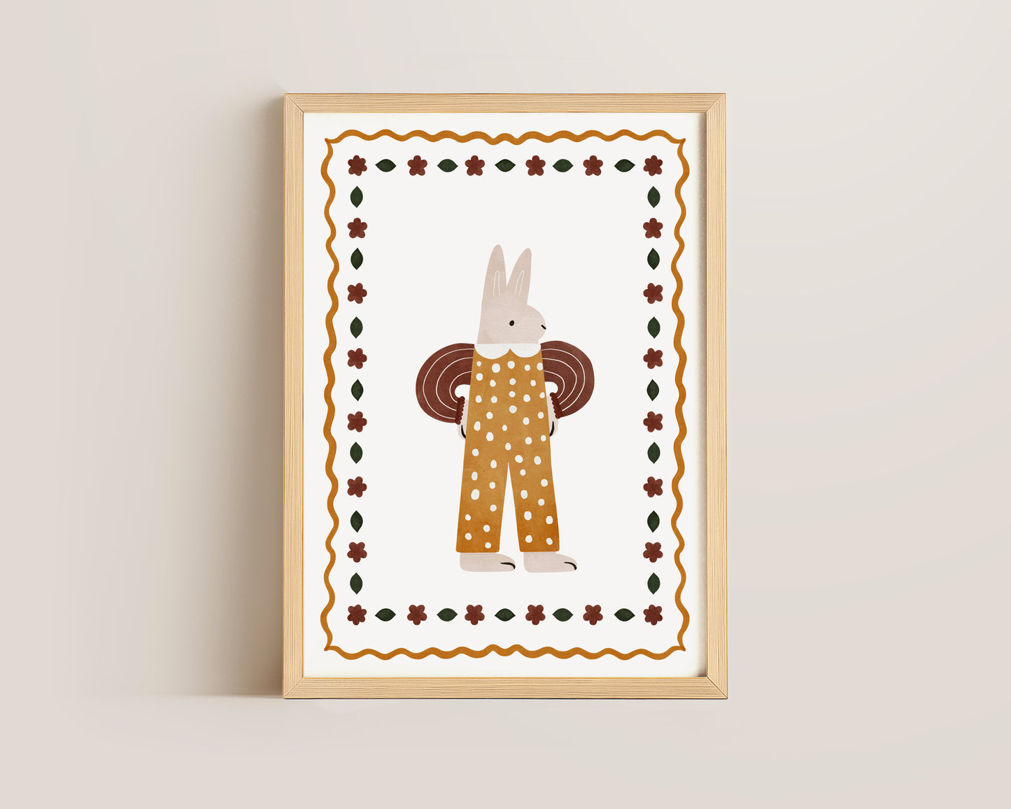 Polka Dot Bunny Print