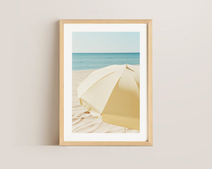 Butter Yellow Parasol Print