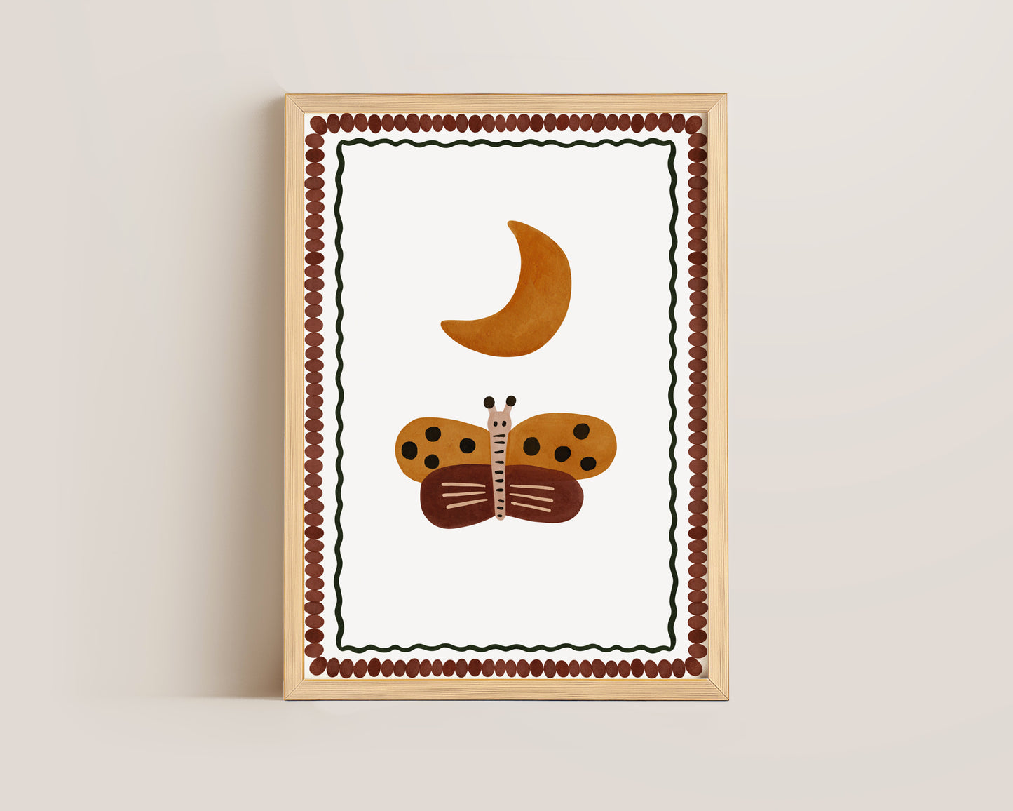 Butterfly & Moon Print