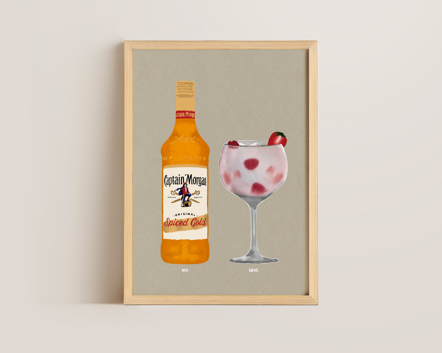Spiced Rum & Pink Gin Print