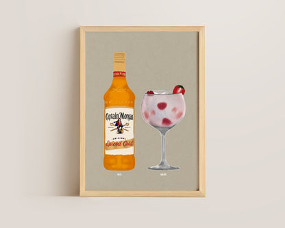 Spiced Rum & Pink Gin Print