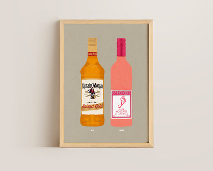Spiced Rum & Pink Moscato Print