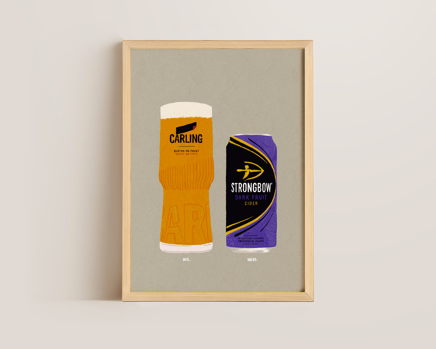 Carling & Strongbow Dark Fruits Print