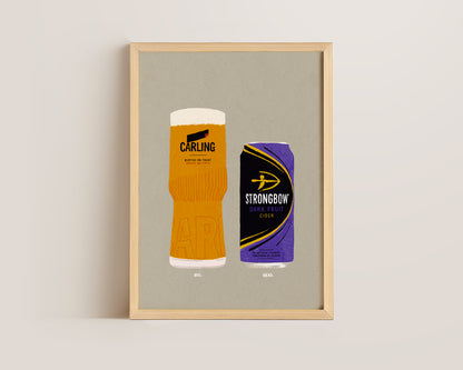 Carling & Strongbow Dark Fruits Print