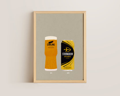 Carling & Strongbow Print
