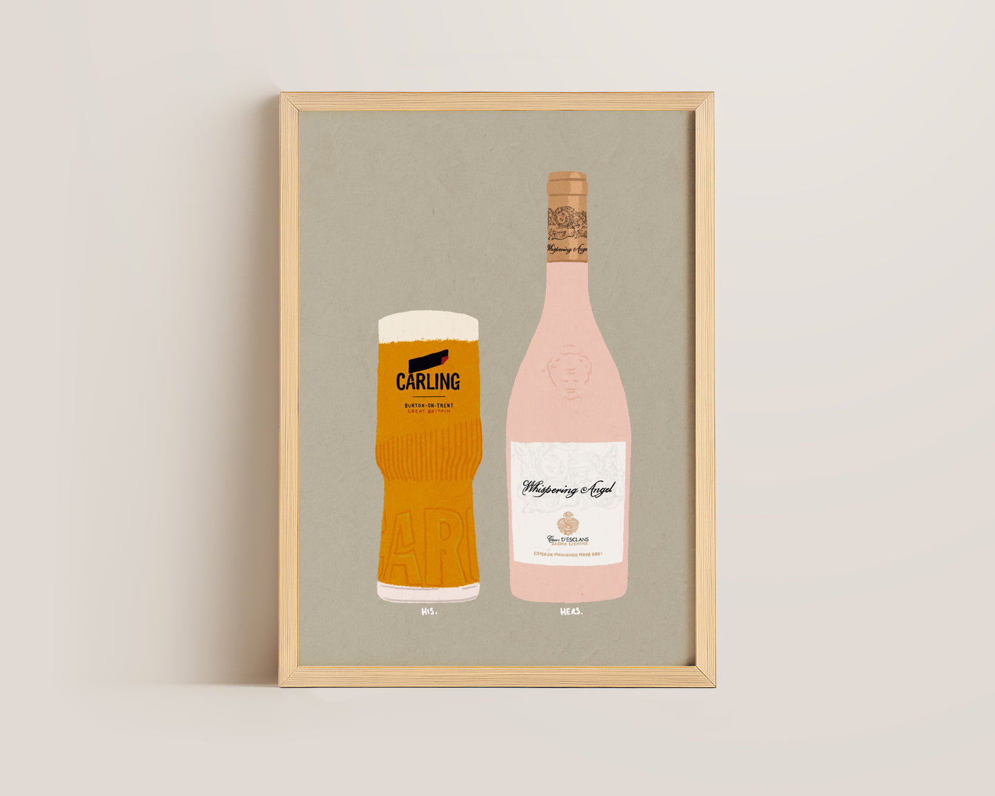 Carling & Whispering Angel Print