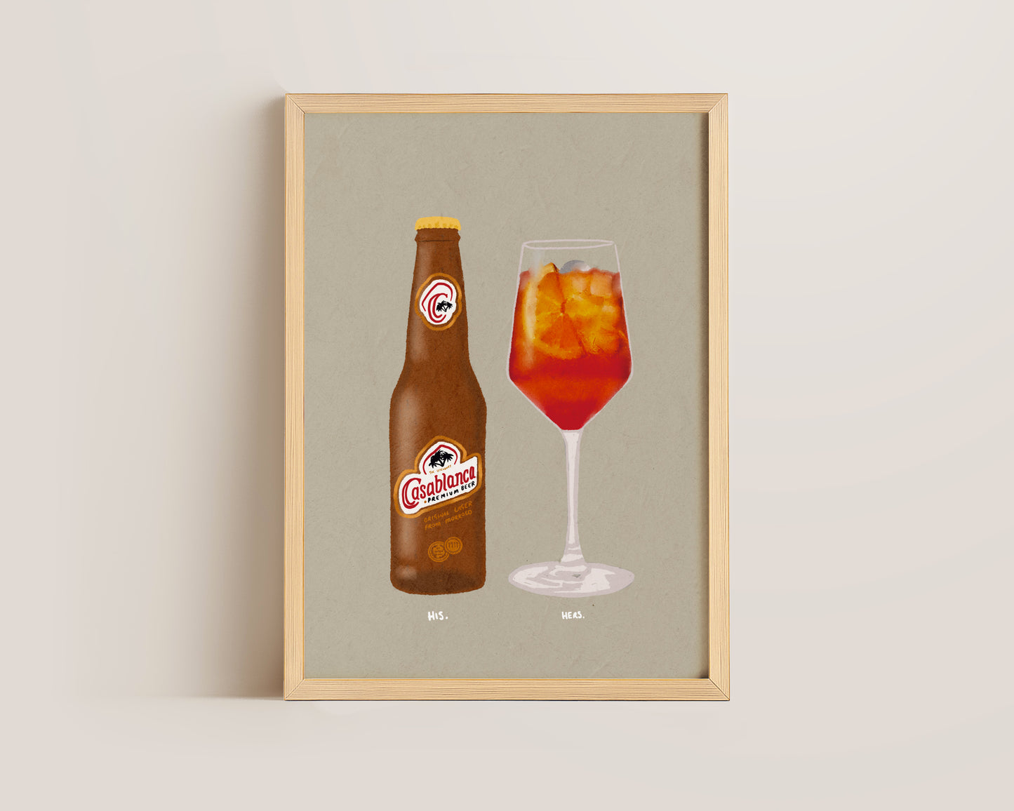Casablanca Lager & Aperol Spritz Print