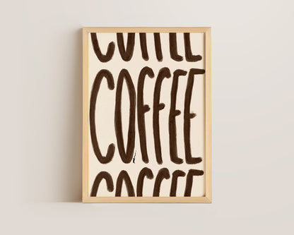 Brown Coffee Print