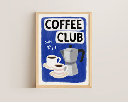 Coffee Club 24/7 Blue Print