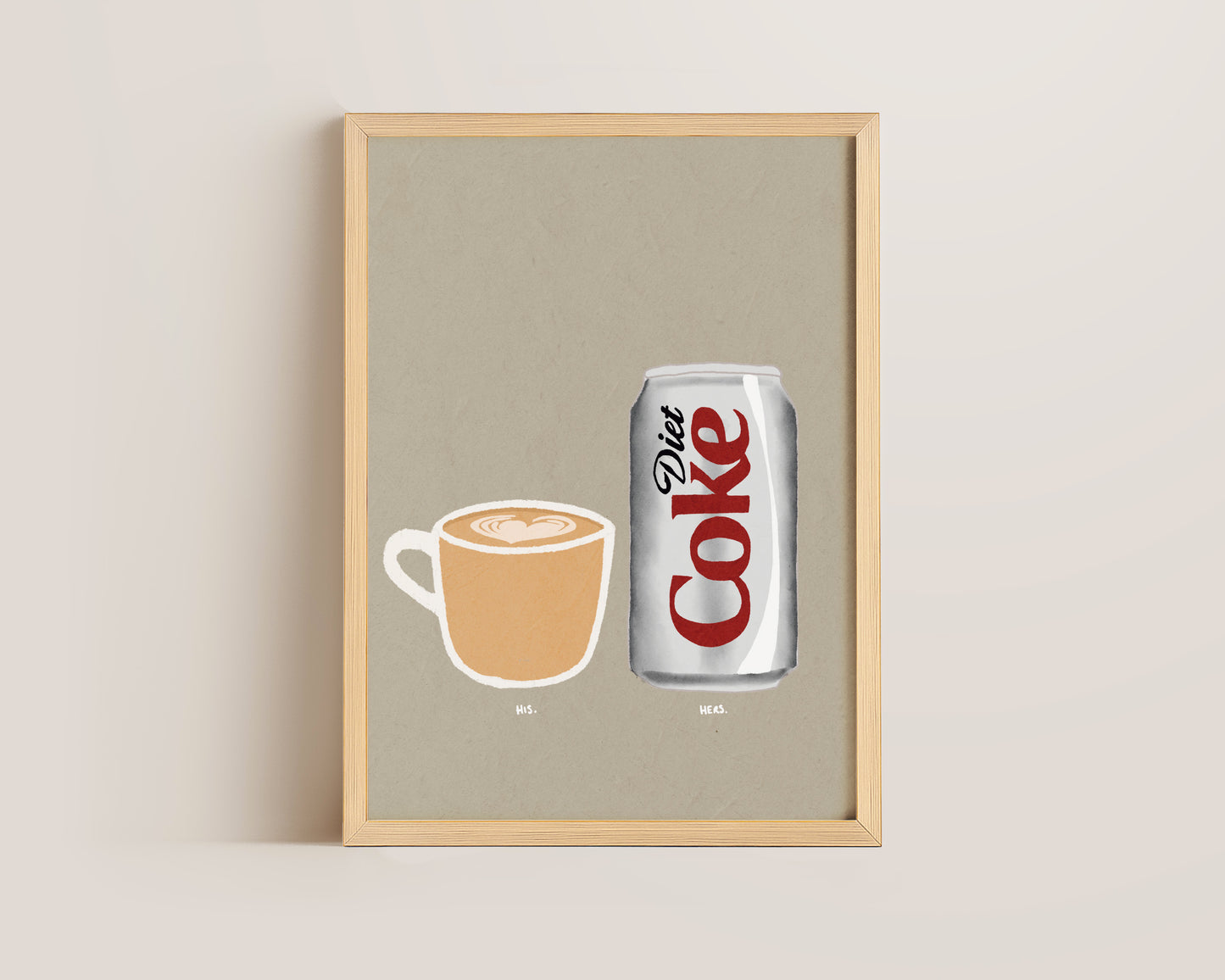 Coffee & Diet Coke Print