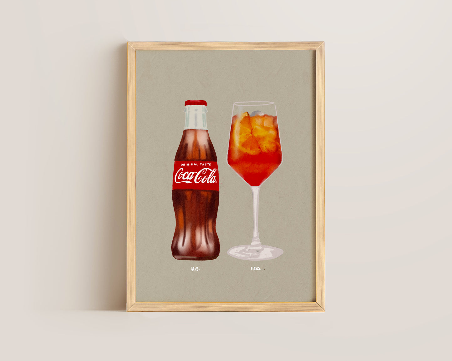 Coke Bottle & Aperol Spritz Print
