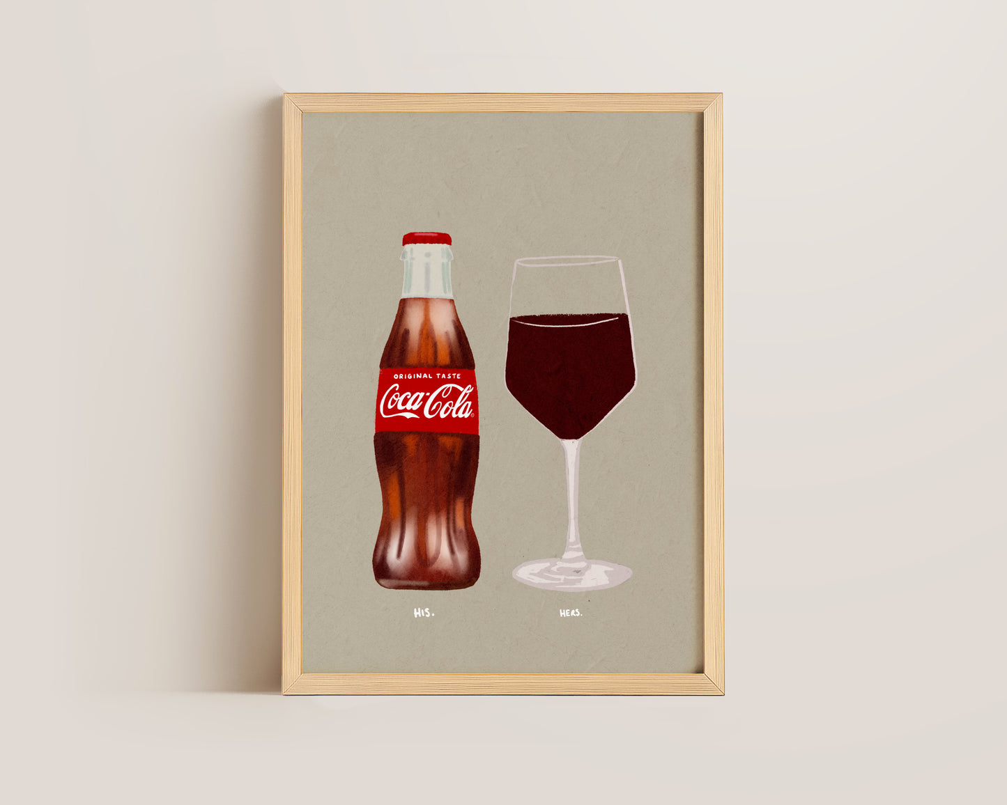 Coke Bottle & Red Wine Print