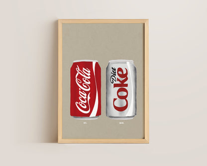 Coke & Diet Coke Print