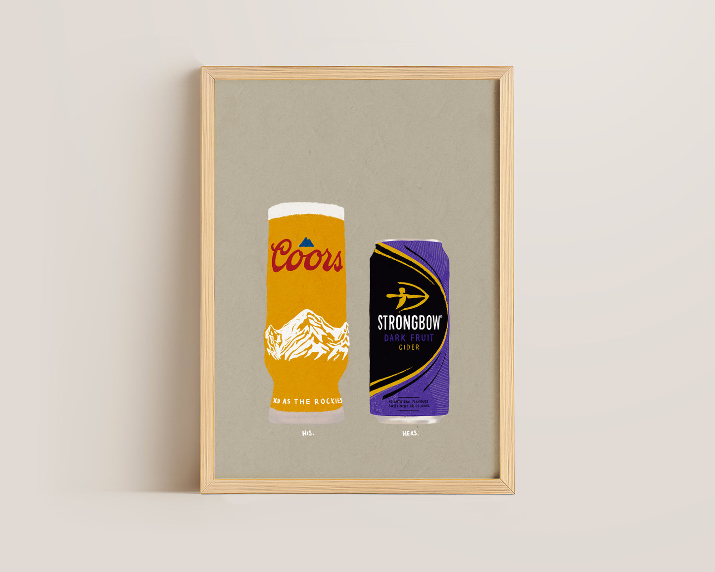 Coors & Strongbow Dark Fruits Print