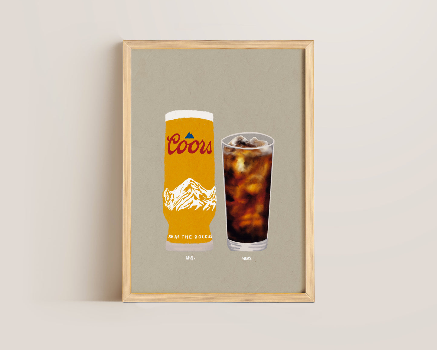 Coors & Malibu Coke Print