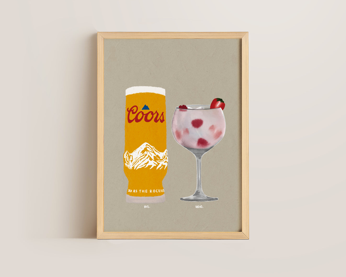 Coors & Pink Gin Print