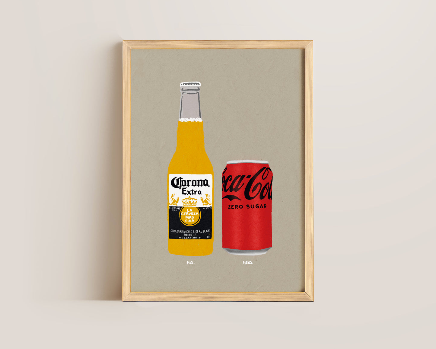 Corona & Coke Zero Print