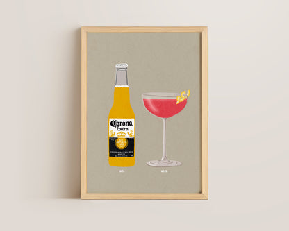 Corona & Cosmopolitan Print