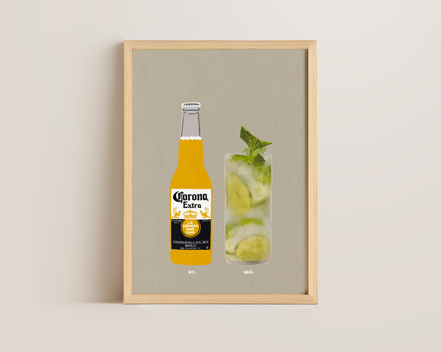 Corona & Mojito Print