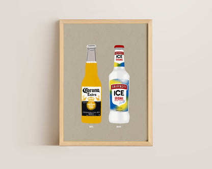Corona & Smirnoff Ice Print