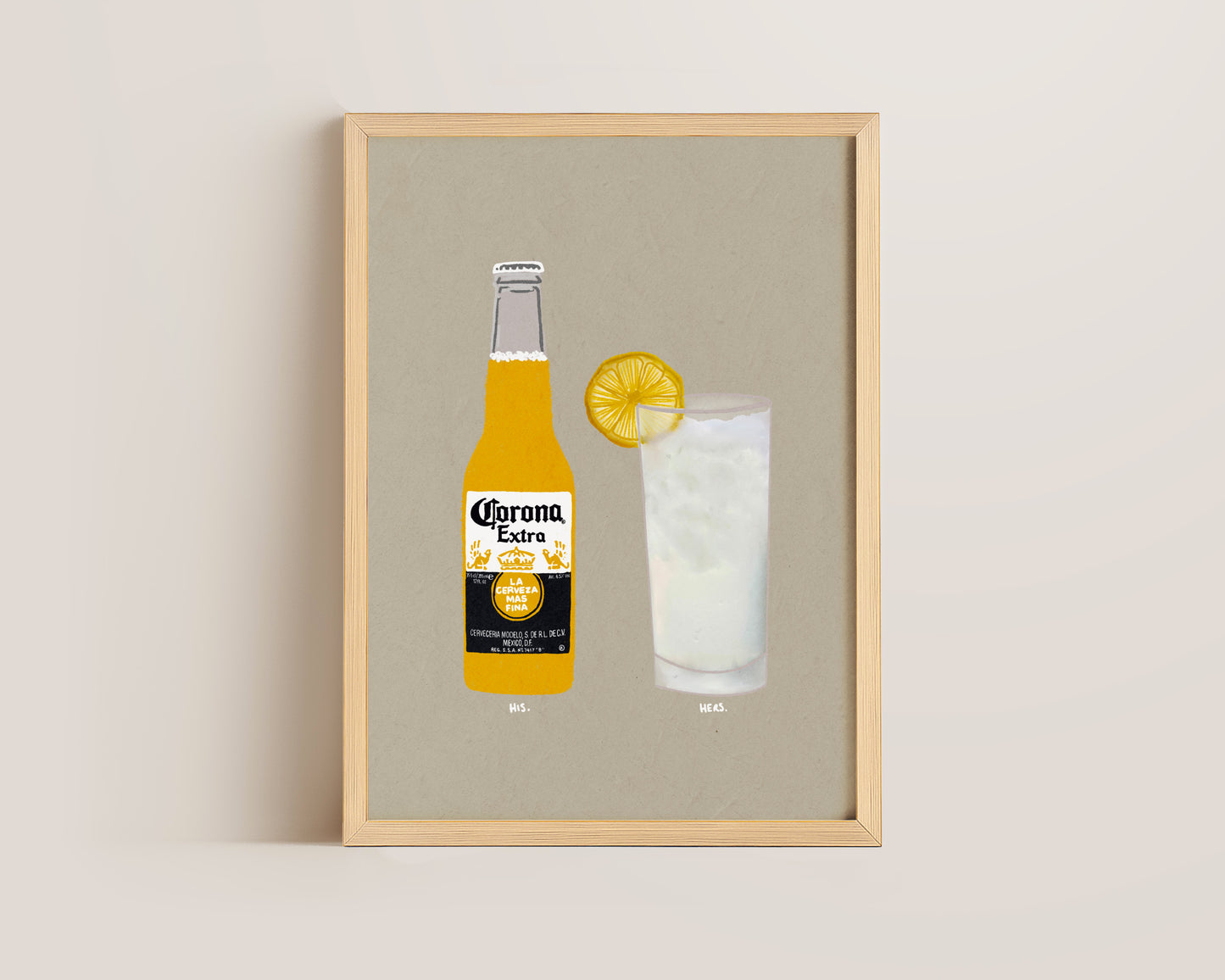 Corona & Vodka Lemonade Print