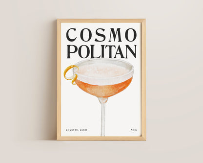 Cosmopolitan Cocktail Print