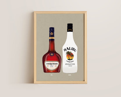 Courvoisier & Malibu Print