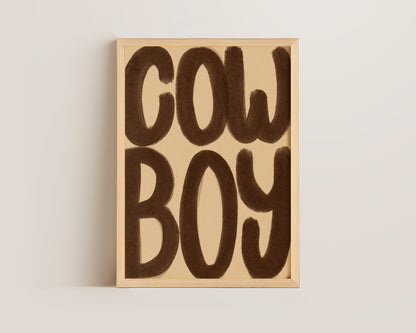 Cowboy Print
