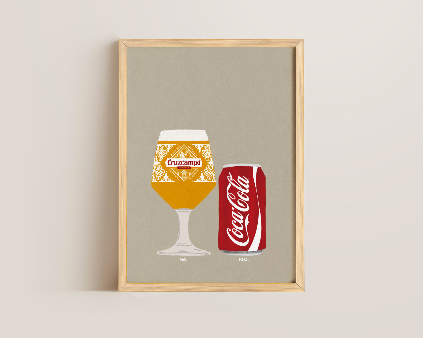 Cruzcampo & Coke Print