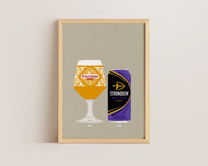 Cruzcampo & Strongbow Dark Fruits Print