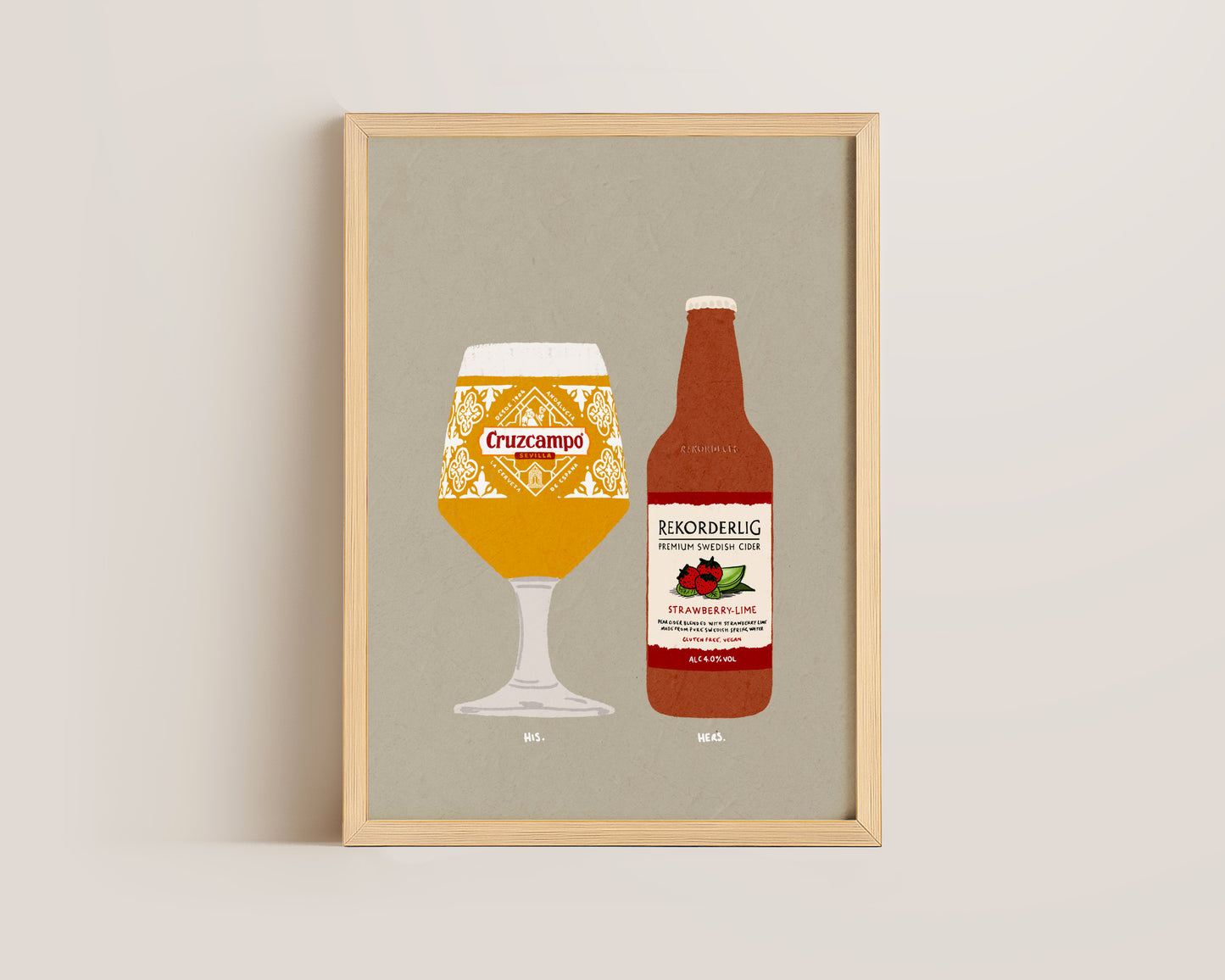 Cruzcampo & Rekorderlig Print