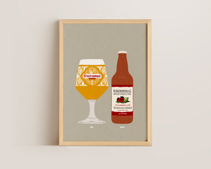 Cruzcampo & Rekorderlig Print