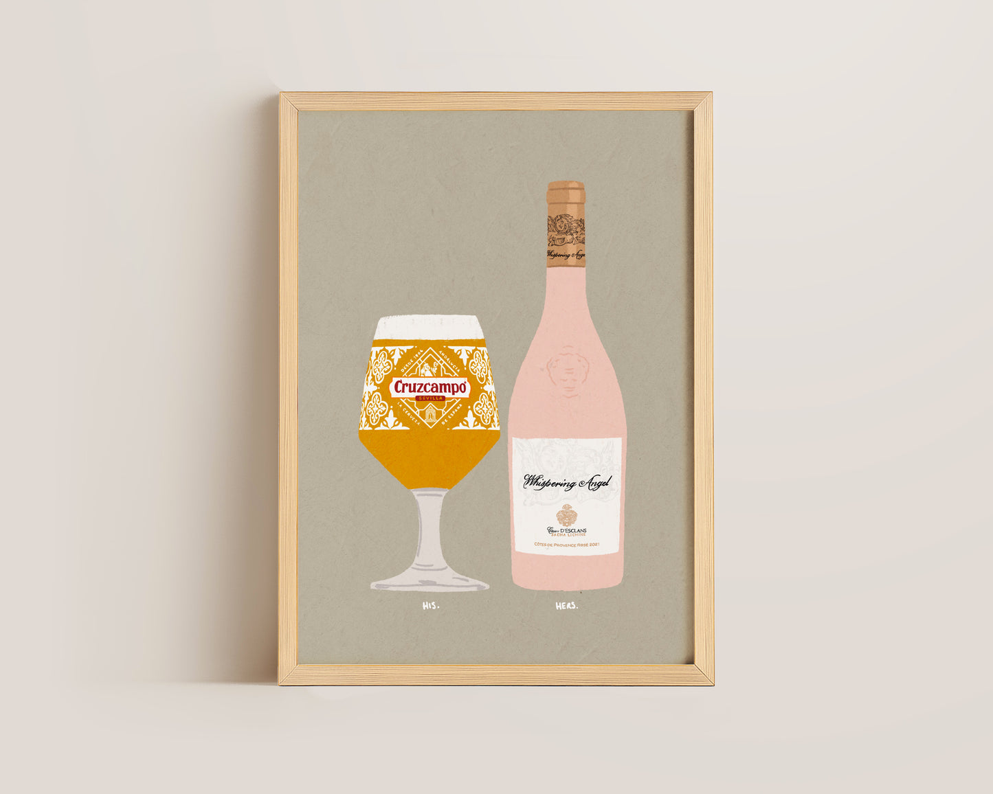 Cruzcampo & Whispering Angel Print